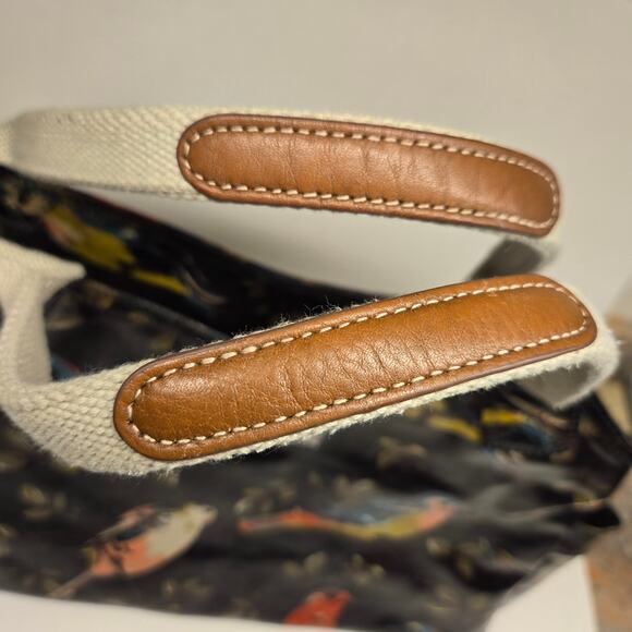 Cath Kidston London Garden Bird Motif Multicolor Oilcloth Day Bag Charming - Picture 5 of 10